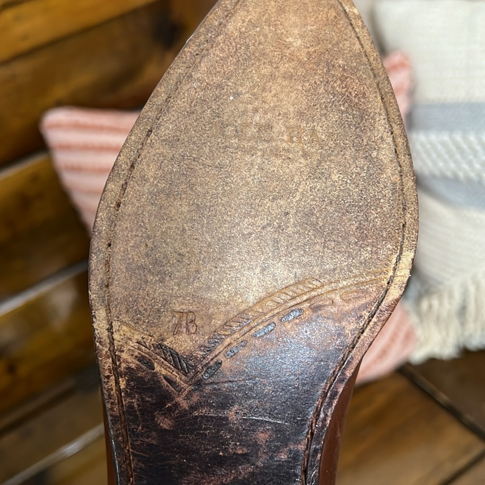 Cole Haan Chestnut Leather Ankle Booties - Picture 5 of 5